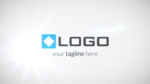 简单的轻松Logo和文本展示动画