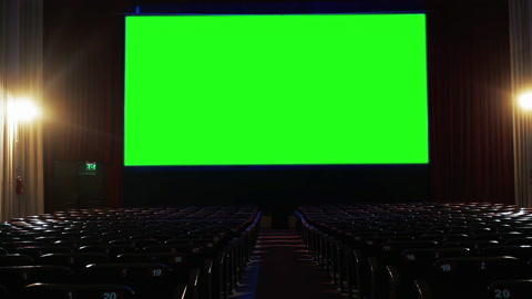 绿屏空影院，4K分辨率。