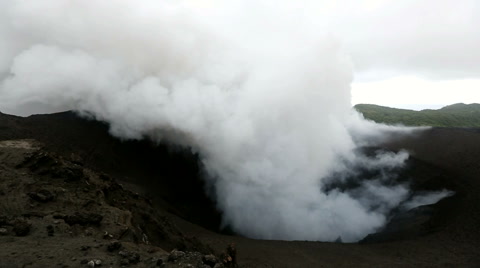 亚苏尔火山冲击波视频素材模板下载