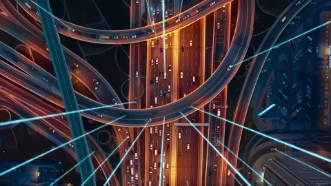 自动驾驶汽车下一代GPS卫星连接5G智慧城市
