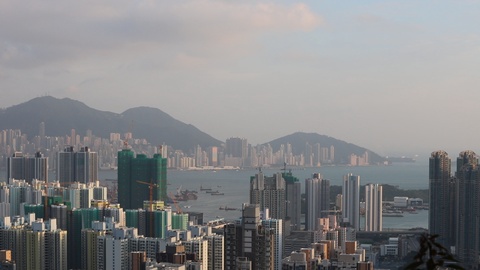 a香港市区，高密度，贫困地区。视频素材模板下载