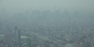 东京早午时分出现雾霾