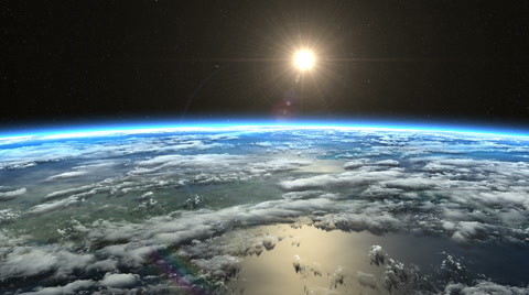 地球的日出视频视频素材模板下载