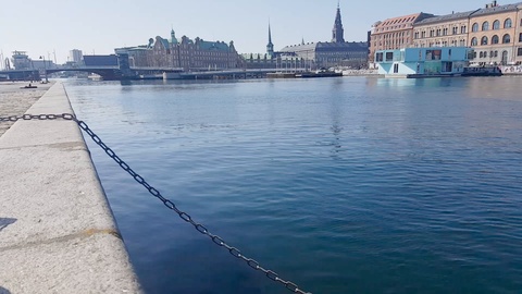哥本哈根运河视频素材模板下载