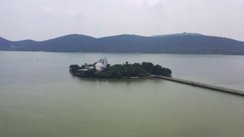 中国徐州市云龙湖美丽景观视频素材模板下载