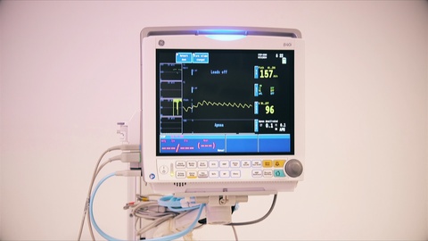 ICU患者监护仪视频素材模板下载