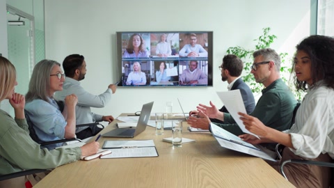 在线视频会议视频素材模板下载
