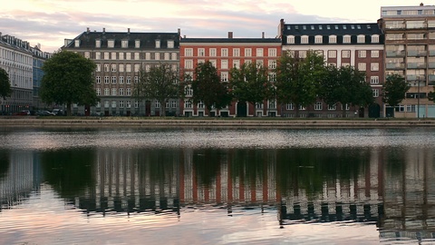 丹麦哥本哈根的初夏清晨视频素材模板下载