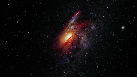 螺旋星系星云和宇宙空间视频素材模板下载