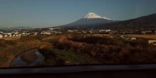 从新干线看富士山