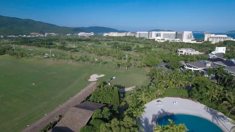 中国热带海南岛高尔夫球场环境