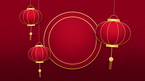 中国新年快乐视频素材模板下载