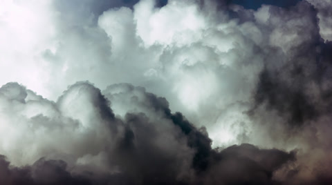 山区的暴风云云团形成时间加速视频 4K