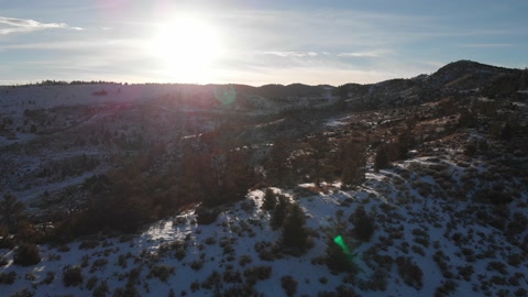 蒙大拿州景观初冬视频素材模板下载
