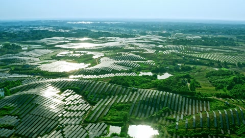 航拍中国的太阳能产业