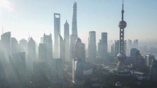 航拍上海建筑视频素材模板下载