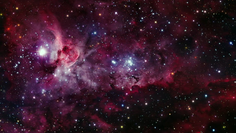太空飞行到大船底座星云NGC3372