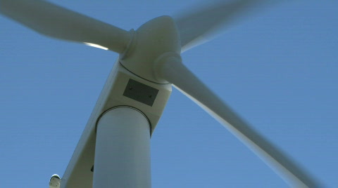 风力涡轮机产生能量（10分之1）视频素材模板下载