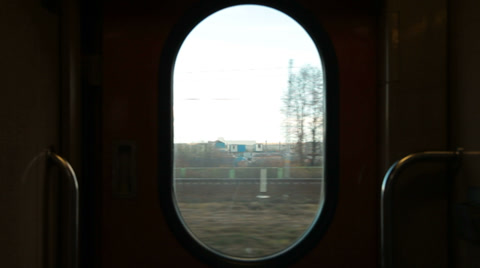 客运火车车厢内部视频素材模板下载