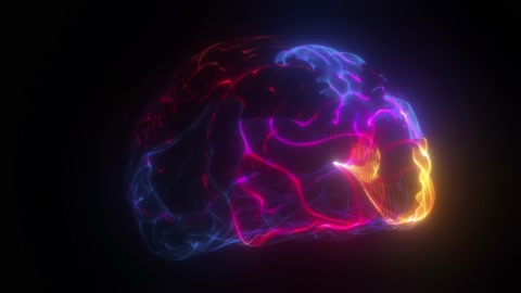 脑神经元冲动思维过程4k视频素材模板下载