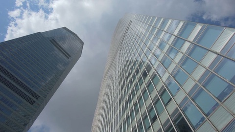 上海中央商务区摩天大楼的动人镜头