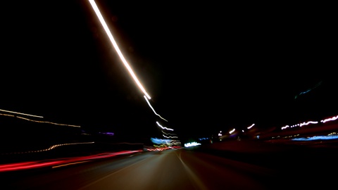 莫斯科夜车驾驶的时间流逝摄影视频素材模板下载