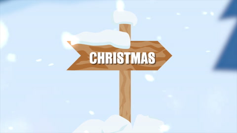 圣诞快乐雪板视频素材模板下载