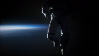 以地球为背景的外太空宇航员视频素材模板下载
