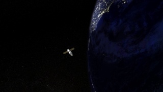 天宫一号在中国空间站脱离轨道视频视频素材模板下载