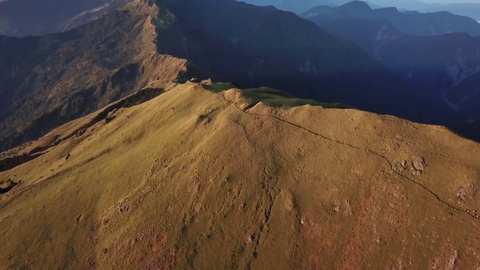 无人机航拍南峰南华山视频素材模板下载