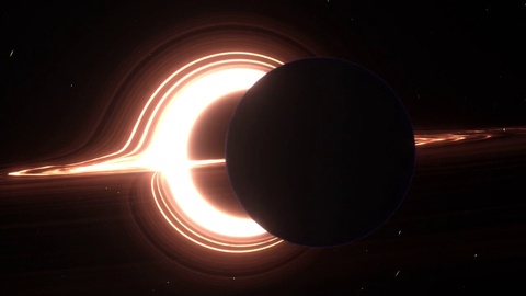 行星围绕黑洞运行
