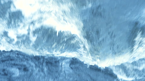 深蓝愤怒的水域视频素材模板下载