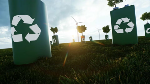 新能源绿色低碳环保可回收电池