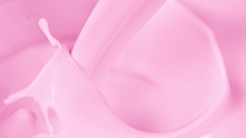 粉色流动的液体