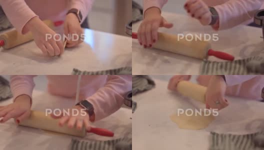 做蛋卷墨西哥卷饼的女人高清在线视频素材下载
