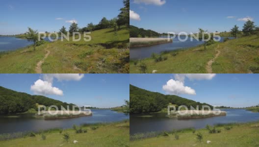 镜蓝水西西里岛山脉内布罗迪公园地标自然潘宁高清在线视频素材下载