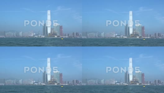 香港城市建筑外立面的办公楼高清在线视频素材下载