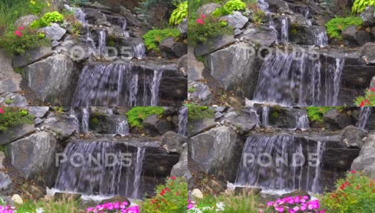 小瀑布的美景高清在线视频素材下载