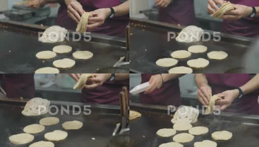 在墨西哥为玉米卷做玉米饼高清在线视频素材下载