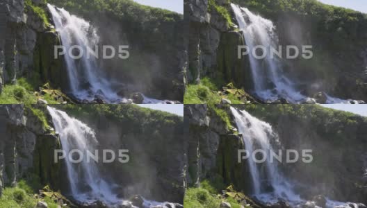 瀑布的美景高清在线视频素材下载