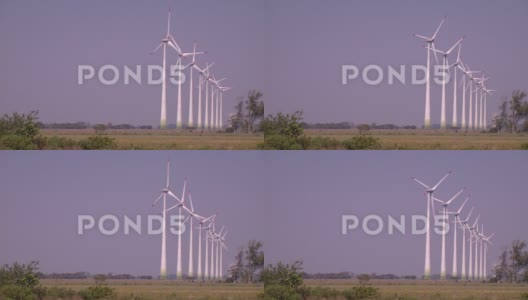 chromakey的风力涡轮机背景高清在线视频素材下载