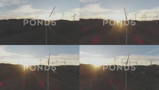 风力涡轮机4高清在线视频素材下载