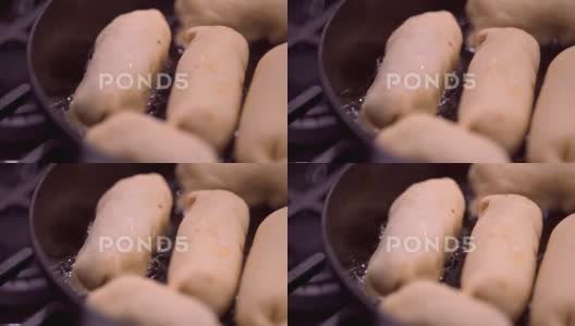 女人在做蛋卷墨西哥卷饼高清在线视频素材下载