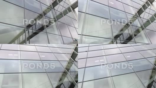 现代玻璃外立面办公楼高清在线视频素材下载