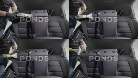 清洁汽车座椅高清在线视频素材下载